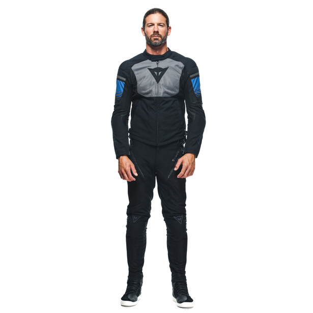 air-fast-tex-jacket-black-gray-racing-blue image number 2