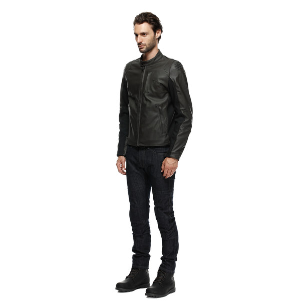 istrice-leather-jacket-dark-brown image number 3