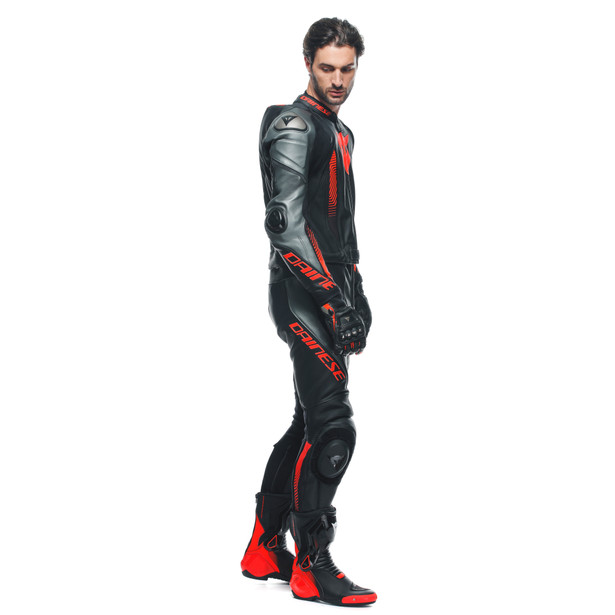 laguna-seca-5-2pcs-leather-suit-black-anthracite-fluo-red image number 7