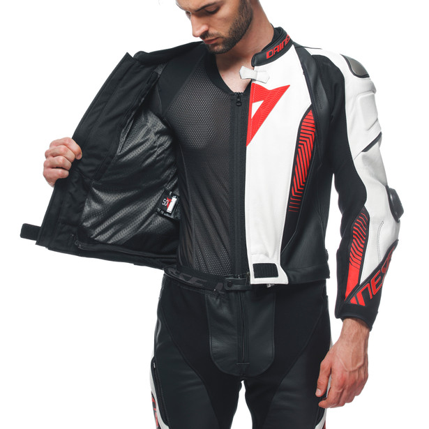 laguna-seca-5-2pcs-leather-suit-black-white-lava-red image number 25