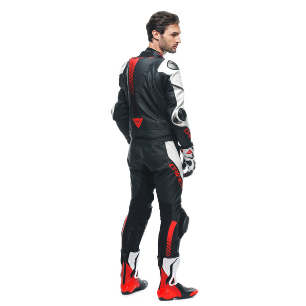 laguna-seca-5-2pcs-leather-suit-black-white-lava-red image number 9