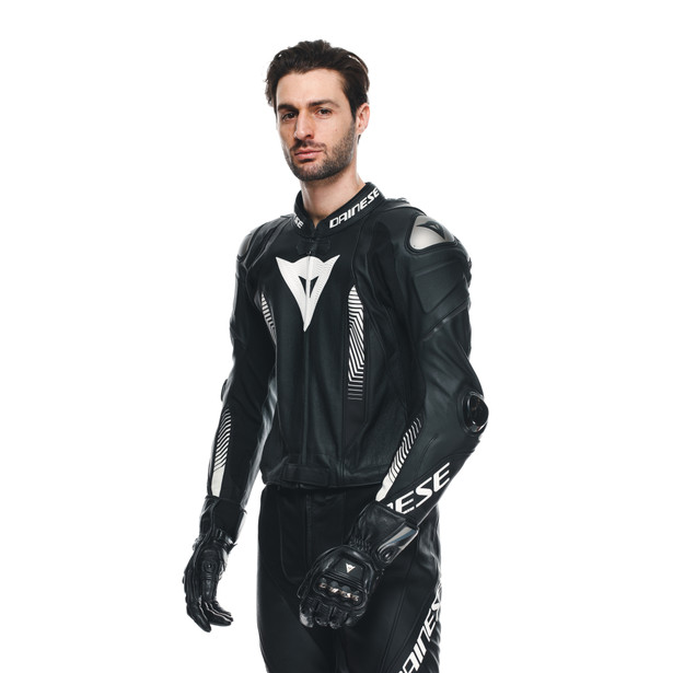 laguna-seca-5-2pcs-leather-suit-perf-black-black-white image number 7