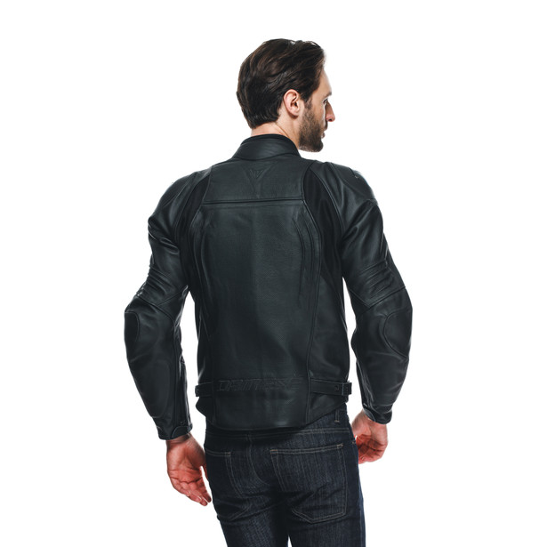 racing-4-leather-jacket-perf-black-black-black image number 6