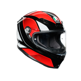 K6 AGV DOT(ECE) MULTI MPLK - HYPHEN BLACK/RED/WHITE