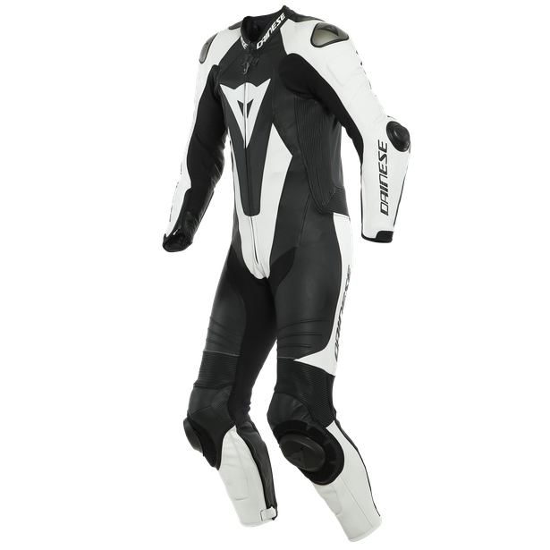 laguna-seca-5-1pc-leather-suit-perf-s-t-black-white image number 0