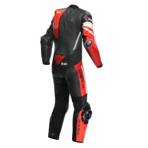 misano-3-perf-d-air-1pc-leather-suit-black-red-fluo-red image number 1