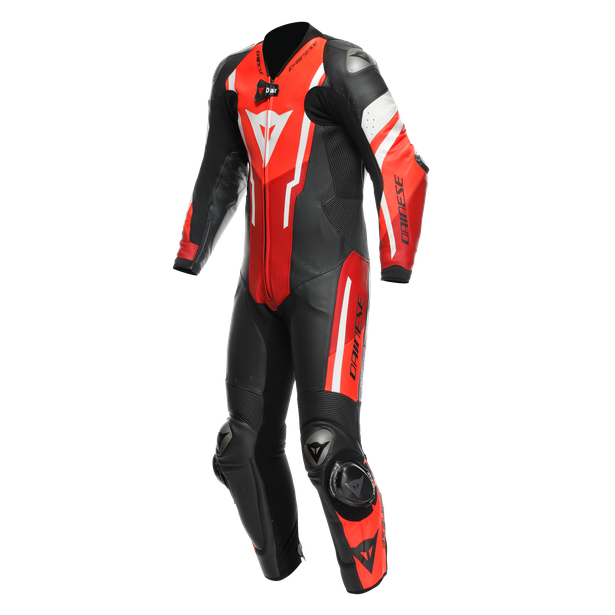 misano-3-perf-d-air-1pc-leather-suit-black-red-fluo-red image number 0